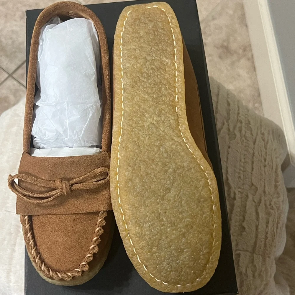 NWT Women’s Brown Suede Loafers- J Crew - Picture 4 of 4